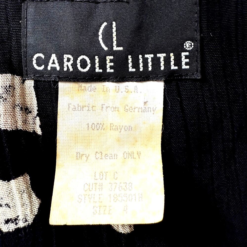 Carol Little Patchwork Vintage Jacket Size 4 Oversize 100% Rayon Long Sleeves - Picture 9 of 10